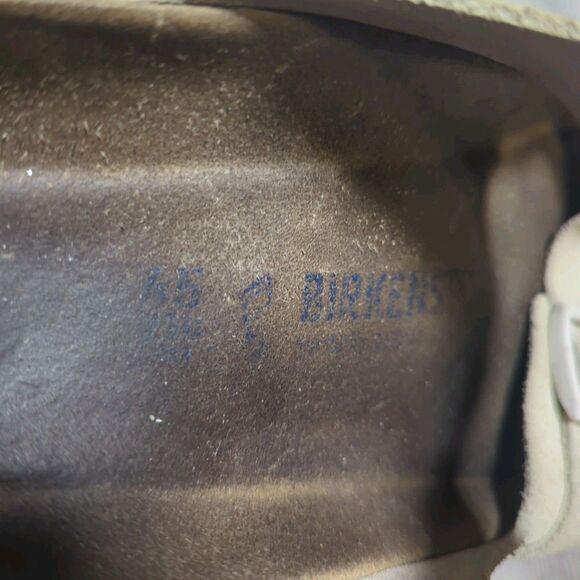 BIRKENSTOCK Arizona Tan Beige Birko-Flor Mens Slip On Sandals Size EU 45 US 12 - Picture 7 of 12